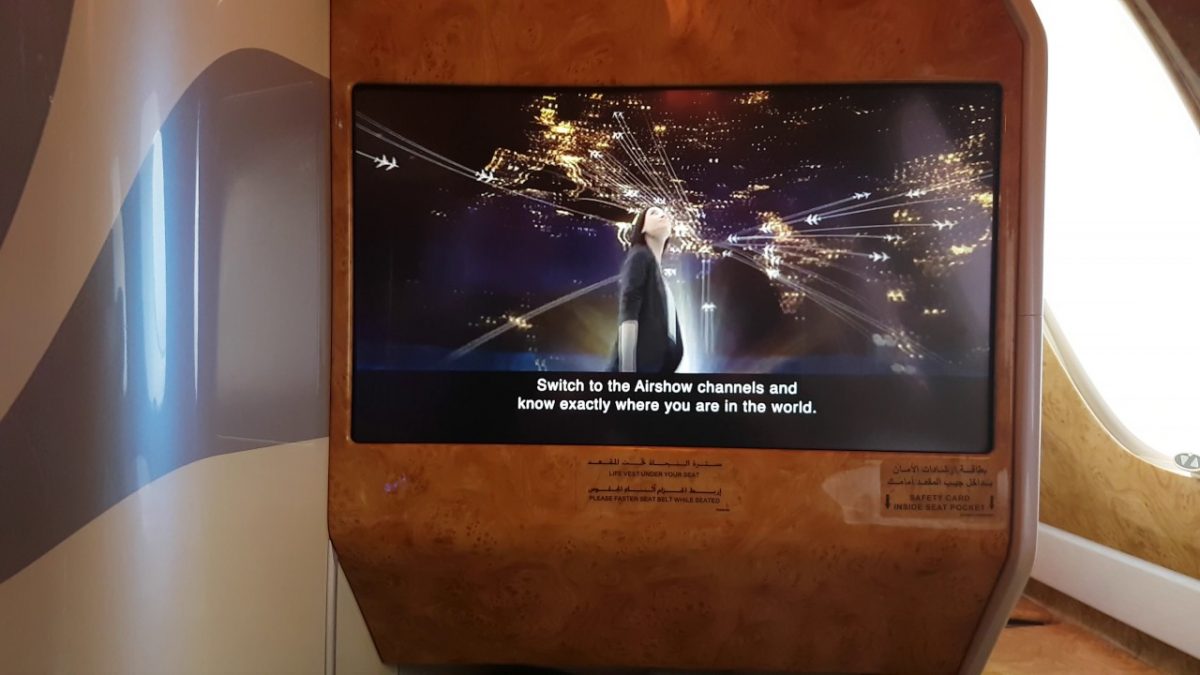 Emirates ICE in-flight system promo